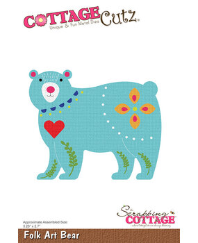Cottage Cutz Folk Art Bear (CC-1188) (OUTLET) Cottage Cutz Folk Art Bear (CC-1188) (OUTLET)