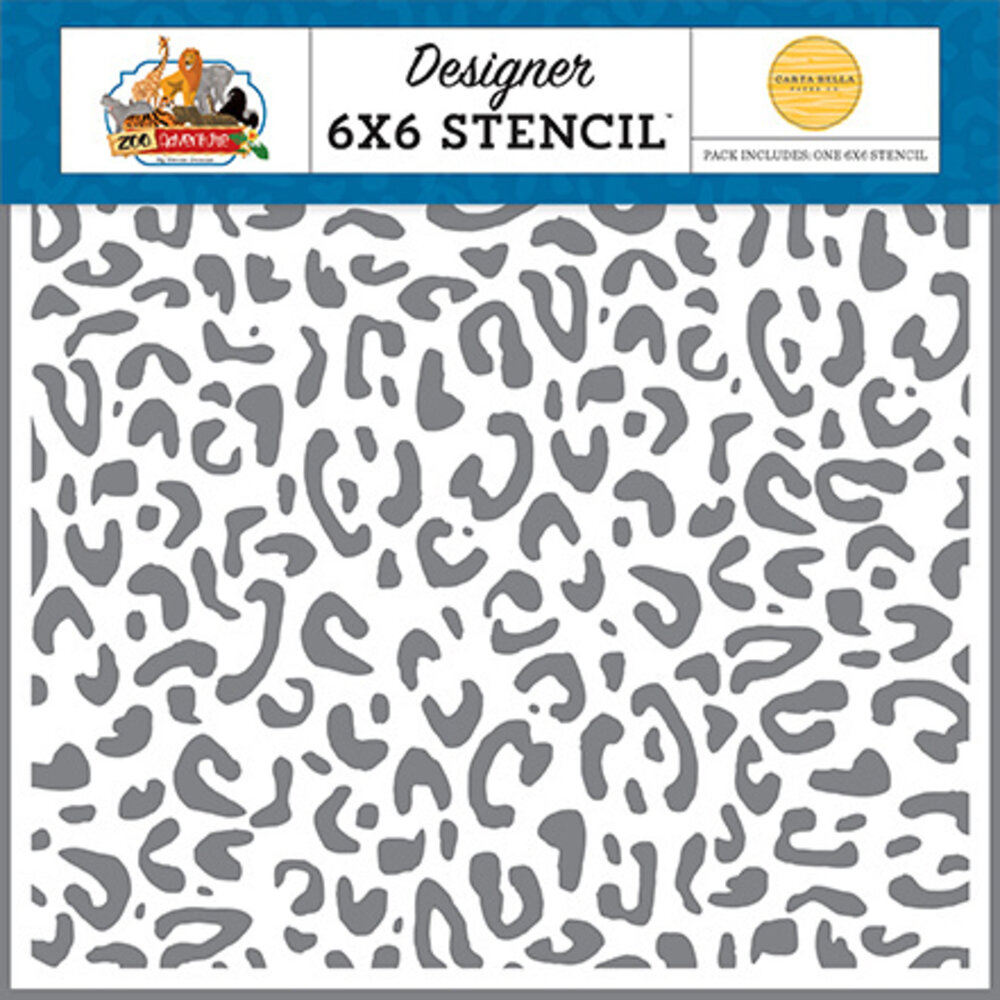 Carta Bella Cheetah 6x6 Inch Stencil (CBZA128034) (OUTLET) Carta Bella Cheetah 6x6 Inch Stencil (CBZA128034) (OUTLET)