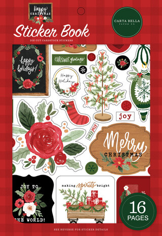 Carta Bella Happy Christmas Sticker Book (CBXM140029) (OUTLET) Carta Bella Happy Christmas Sticker Book (CBXM140029) (OUTLET)