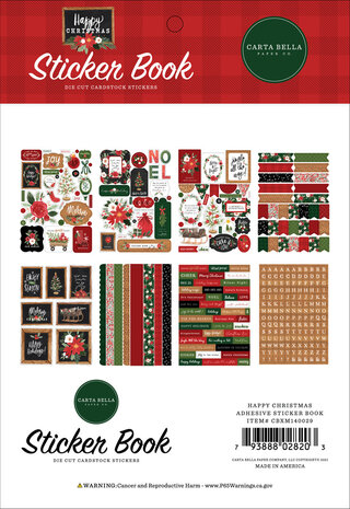 Carta Bella Happy Christmas Sticker Book (CBXM140029) (OUTLET) Carta Bella Happy Christmas Sticker Book (CBXM140029) (OUTLET)