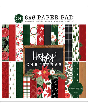 Carta Bella Happy Christmas 6x6 Inch Paper Pad (CBXM140023) (OUTLET) Carta Bella Happy Christmas 6x6 Inch Paper Pad (CBXM140023) (OUTLET)
