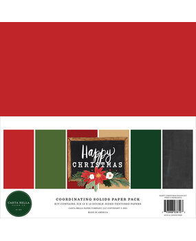 Carta Bella Happy Christmas 12x12 Inch Coordinating Solids Paper Pack (CBXM140015) (OUTLET) Carta Bella Happy Christmas 12x12 Inch Coordinating Solids Paper Pack (CBXM140015) (OUTLET)