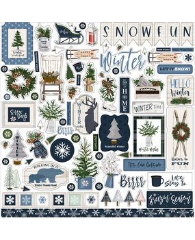 Carta Bella Welcome Winter Element Sticker (CBWW142014) (OUTLET) Carta Bella Welcome Winter Element Sticker (CBWW142014) (OUTLET)