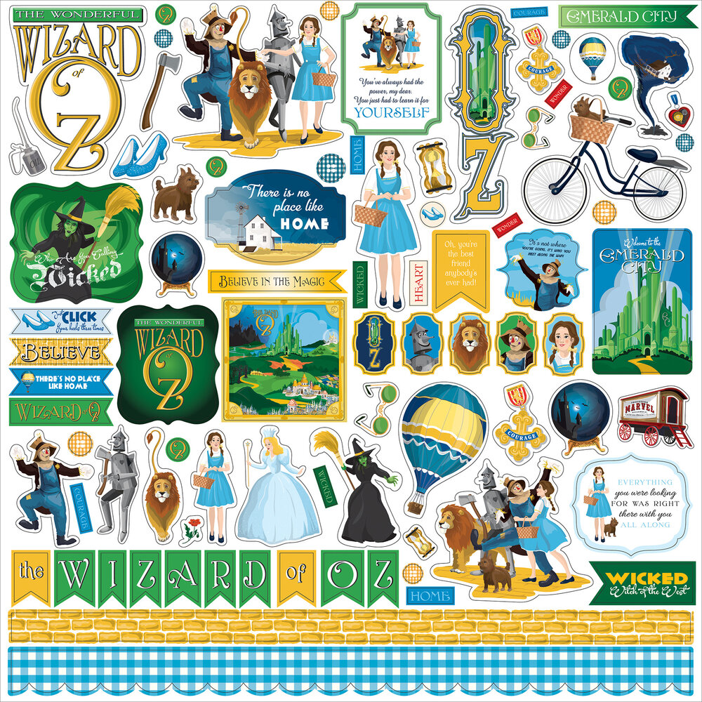 Carta Bella Wizard Of Oz 12x12 Inch Element Sticker (CBWO356014) (OUTLET)