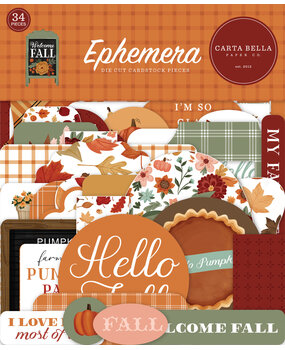 Carta Bella Welcome Fall Ephemera (CBWF154024) (OUTLET) Carta Bella Welcome Fall Ephemera (CBWF154024) (OUTLET)