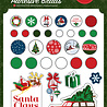 Carta Bella White Christmas Adhesive Brads (CBWC156020) (OUTLET)