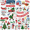 Carta Bella White Christmas 12x12 Inch Element Sticker (CBWC156014) (OUTLET)