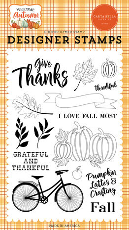 Carta Bella I Love Fall Most Clear Stamps (CBWA138043) (OUTLET) Carta Bella I Love Fall Most Clear Stamps (CBWA138043) (OUTLET)