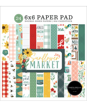 Carta Bella Sunflower Market 6x6 Inch Paper Pad (CBSUN144023) (OUTLET) Carta Bella Sunflower Market 6x6 Inch Paper Pad (CBSUN144023) (OUTLET)