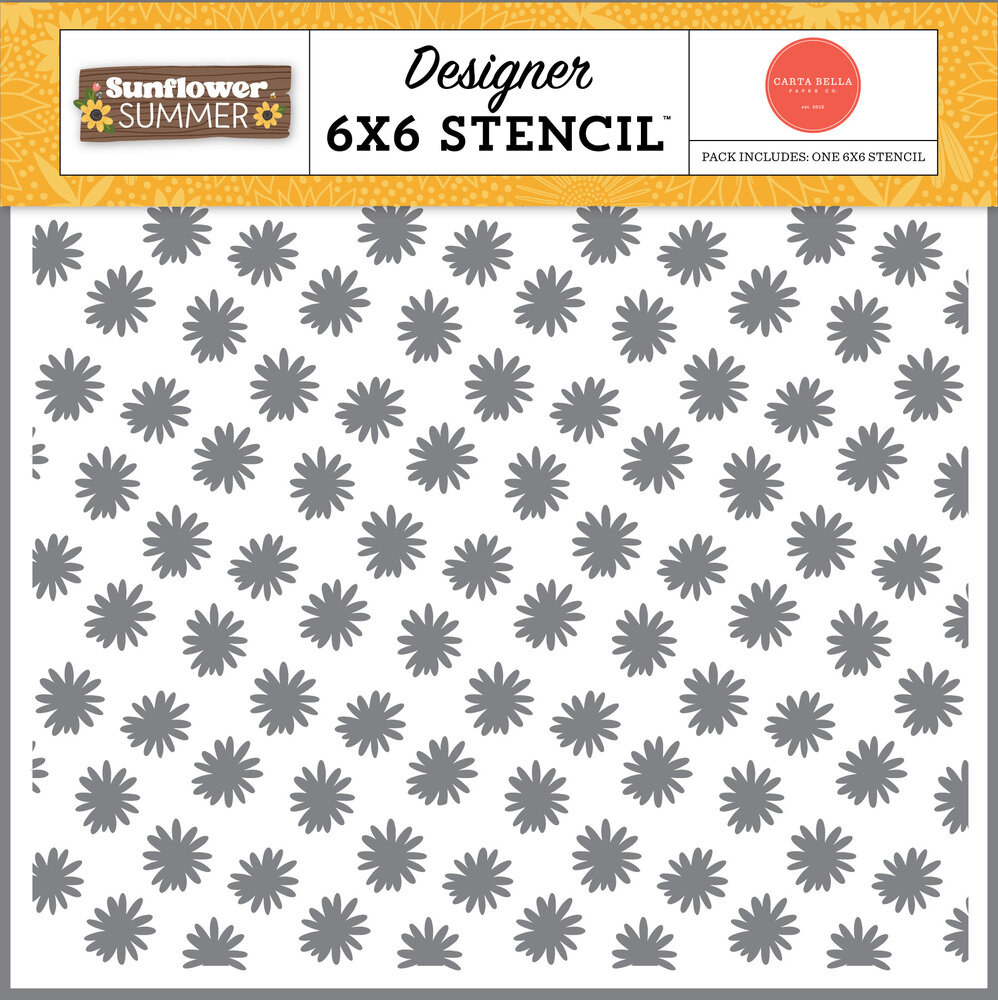 Carta Bella Always Shine Flowers Stencil (CBSS368034) (OUTLET) Carta Bella Always Shine Flowers Stencil (CBSS368034) (OUTLET)
