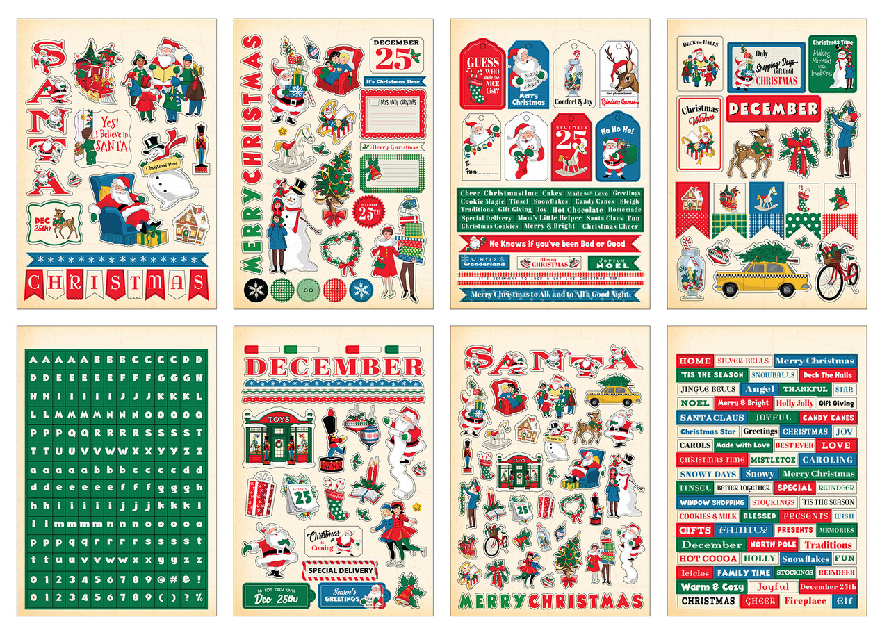 Carta Bella Season's Greetings Sticker Book (CBSG329029) (OUTLET)