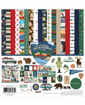Carta Bella Outdoor Adventures 12x12 Inch Collection Kit (CBOA134016) (OUTLET) Carta Bella Outdoor Adventures 12x12 Inch Collection Kit (CBOA134016) (OUTLET)