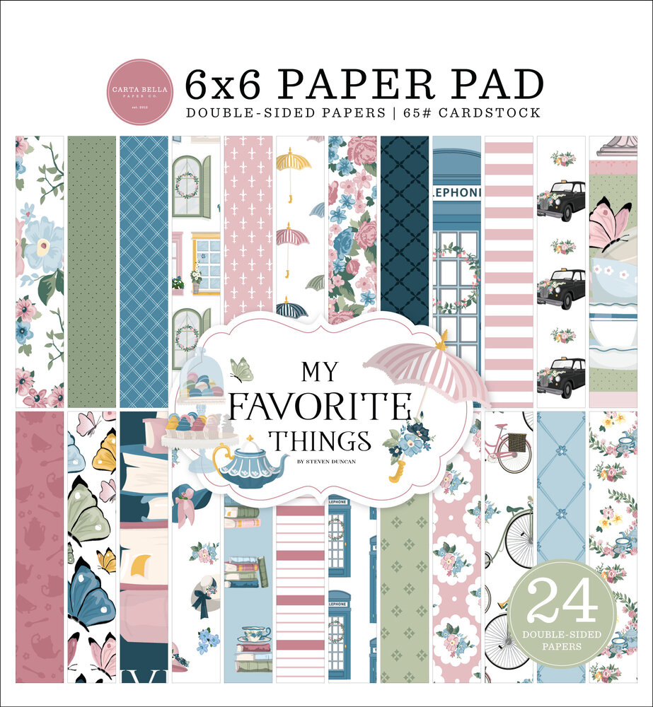 Carta Bella My Favorite Things 6x6 Inch Paper Pad (CBMFT307023) (OUTLET)