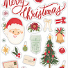 Carta Bella Letters To Santa Chipboard Accents (CBLS155021) (OUTLET)