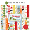 Carta Bella Farmhouse Living 6x6 Inch Paper Pad (CBLIV145023) (OUTLET)