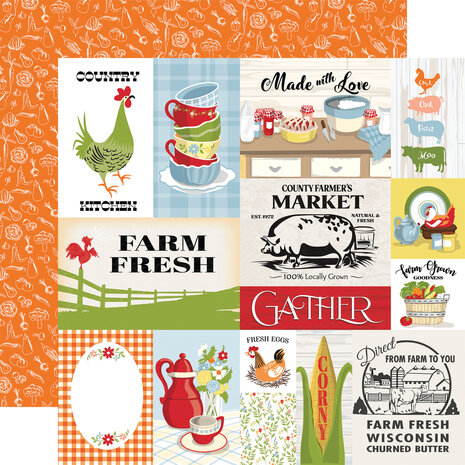 Carta Bella Farmhouse Living 6x6 Inch Paper Pad (CBLIV145023) (OUTLET)