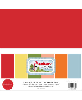 Carta Bella Farmhouse Living 12x12 Inch Coordinating Solids Paper Pack (CBLIV145015) (OUTLET) Carta Bella Farmhouse Living 12x12 Inch Coordinating Solids Paper Pack (CBLIV145015) (OUTLET)