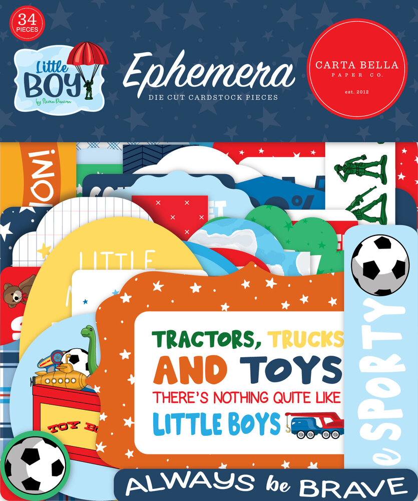 Carta Bella Little Boy Ephemera (CBLB160024) (OUTLET)