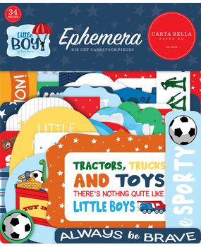 Carta Bella Little Boy Ephemera (CBLB160024) (OUTLET) Carta Bella Little Boy Ephemera (CBLB160024) (OUTLET)