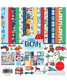 Carta Bella Little Boy 12x12 Inch Collection Kit (CBLB160016) (OUTLET)