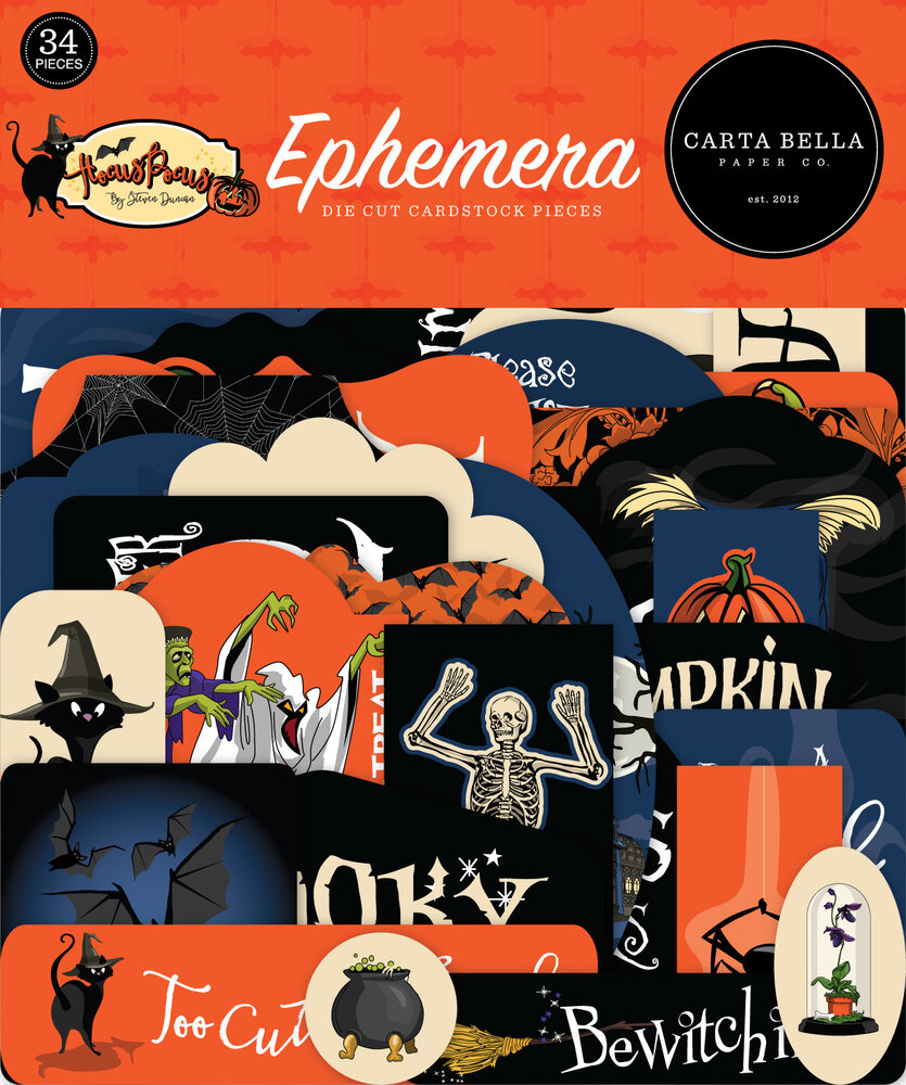 Carta Bella Hocus Pocus Ephemera (CBHP153024) (OUTLET)