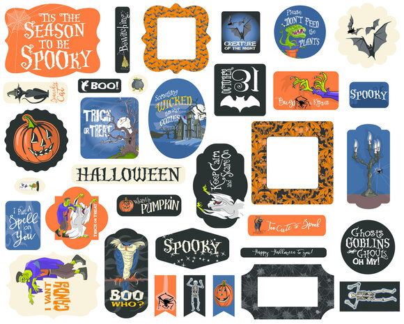 Carta Bella Hocus Pocus Ephemera (CBHP153024) (OUTLET)