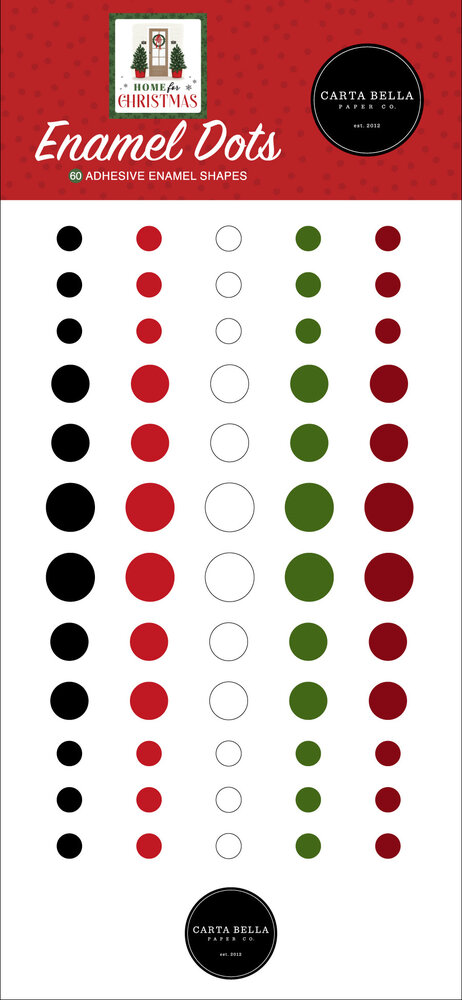 Carta Bella Home For Christmas Enamel Dots (CBHFC139028) (OUTLET)