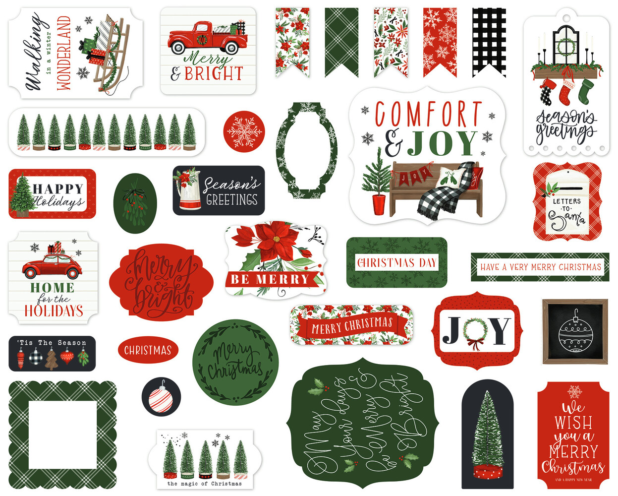 Carta Bella Home For Christmas Ephemera (CBHFC139024) (OUTLET)
