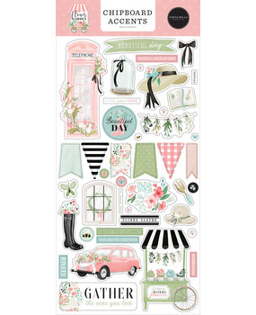 Carta Bella Flower Garden Chipboard Accents (CBGA130021) (OUTLET)