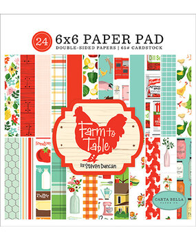 Carta Bella Farm To Table 6x6 Inch Paper Pad (CBFT127023) (OUTLET)