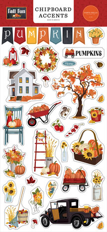 Carta Bella Fall Fun Chipboard Accents (CBFF326021) (OUTLET)
