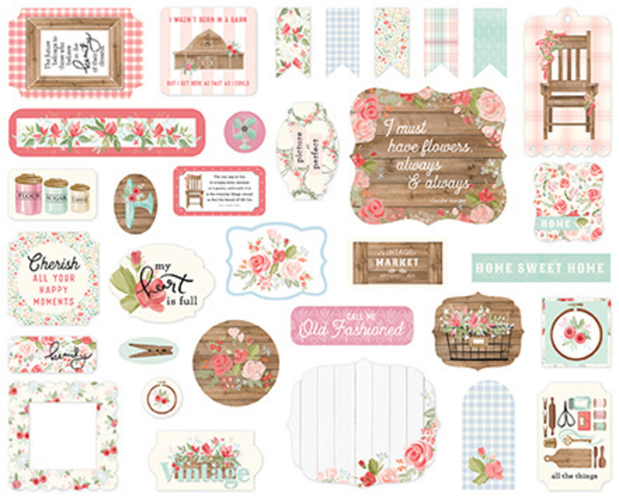 Carta Bella Farmhouse Market Ephemera (CBFAR113024) (OUTLET) Carta Bella Farmhouse Market Ephemera (CBFAR113024) (OUTLET)