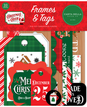 Carta Bella Christmas Cheer Frames & Tags (CBCHR141025) (OUTLET) Carta Bella Christmas Cheer Frames & Tags (CBCHR141025) (OUTLET)
