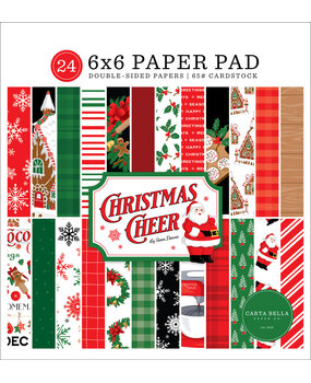 Carta Bella Christmas Cheer 6x6 Inch Paper Pad (CBCHR141023) (OUTLET) Carta Bella Christmas Cheer 6x6 Inch Paper Pad (CBCHR141023) (OUTLET)