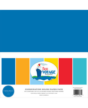 Carta Bella Bon Voyage 12x12 Inch Coordinating Solids Paper Pack (CBBV161015) (OUTLET) Carta Bella Bon Voyage 12x12 Inch Coordinating Solids Paper Pack (CBBV161015) (OUTLET)