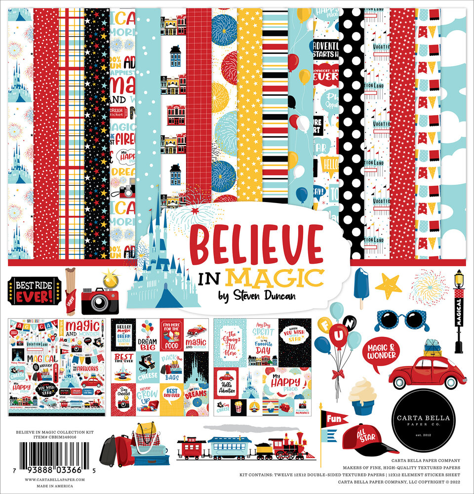 Carta Bella Believe In Magic 12x12 Inch Collection Kit (CBBIM148016) (OUTLET) Carta Bella Believe In Magic 12x12 Inch Collection Kit (CBBIM148016) (OUTLET)