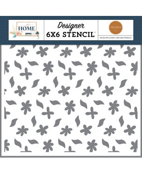 Carta Bella Feeling Of Home Flower Stencil (CBAH339034) (OUTLET)