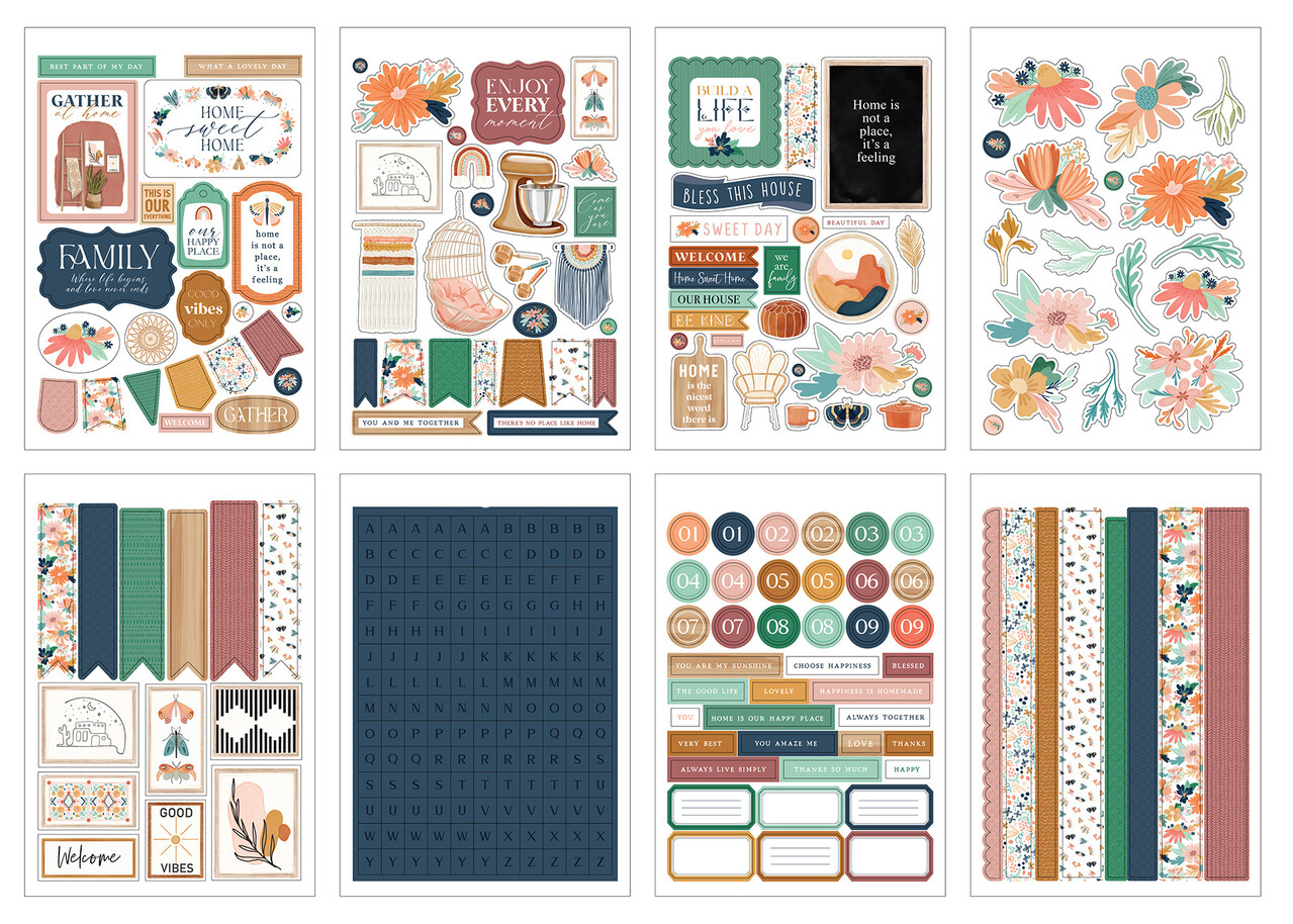 Carta Bella At Home Sticker Book (CBAH339029) (OUTLET)