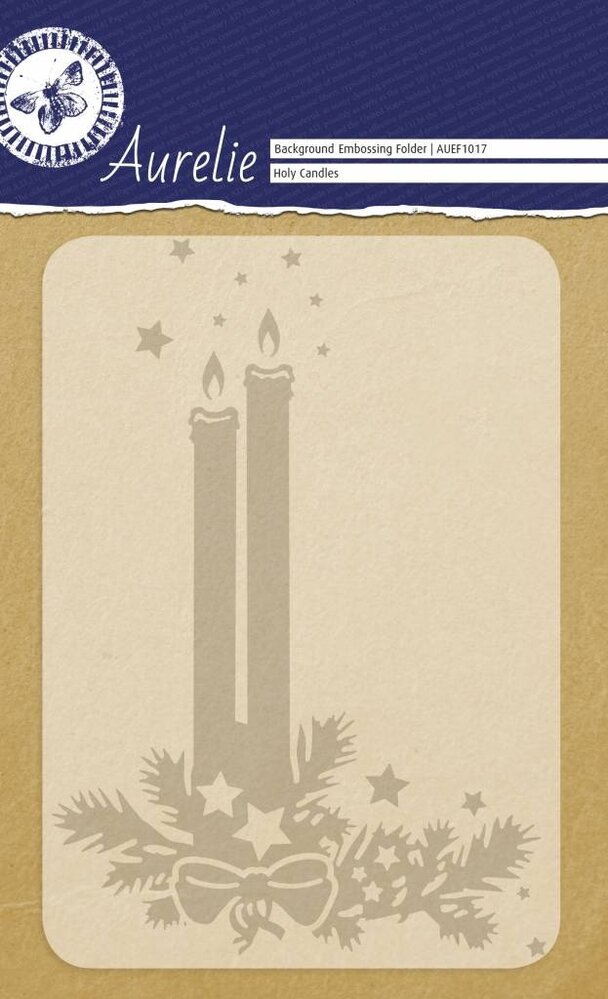 Aurelie Holy Candles Background Embossing Folder (AUEF1017) (OUTLET)