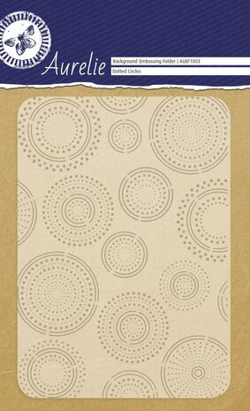 Aurelie Dotted Circles Background Embossing Folder (AUEF1003) (OUTLET)