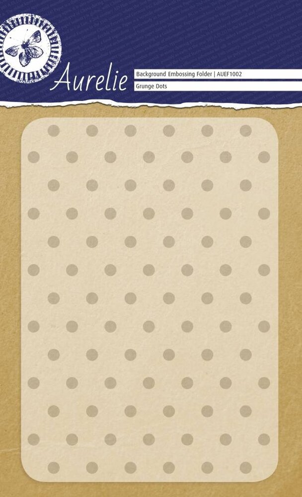 Aurelie Grunge Dots Background Embossing Folder (AUEF1002) (OUTLET) Aurelie Grunge Dots Background Embossing Folder (AUEF1002) (OUTLET)