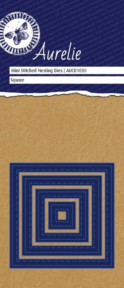 Aurelie Stitched Square Mini Nesting Die (AUCD1030) (OUTLET) Aurelie Stitched Square Mini Nesting Die (AUCD1030) (OUTLET)
