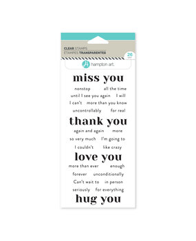 American Crafts Hampton Art Clear Stamps You (26pcs) (SC1041-HL) (OUTLET) American Crafts Hampton Art Clear Stamps You (26pcs) (SC1041-HL) (OUTLET)