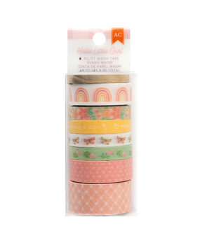 American Crafts Hello Little Girl Washi Tape Spools Gold Foil (8pcs) (34030045) (OUTLET)