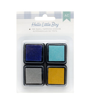 American Crafts Hello Little Boy Ink Pads (4pcs) (34030025) (OUTLET)