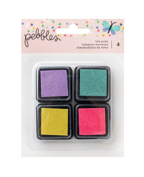 American Crafts Pebbles Cool Girl Ink Pads (4pcs) (34027674) (OUTLET)