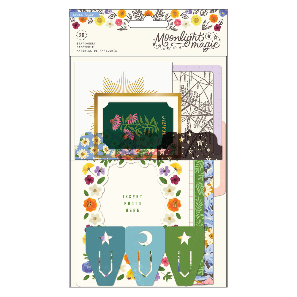 American Crafts Moonlight Magic Stationery Pack with Gold Foil (20pcs) (34022038) (OUTLET) American Crafts Moonlight Magic Stationery Pack with Gold Foil (20pcs) (34022038) (OUTLET)
