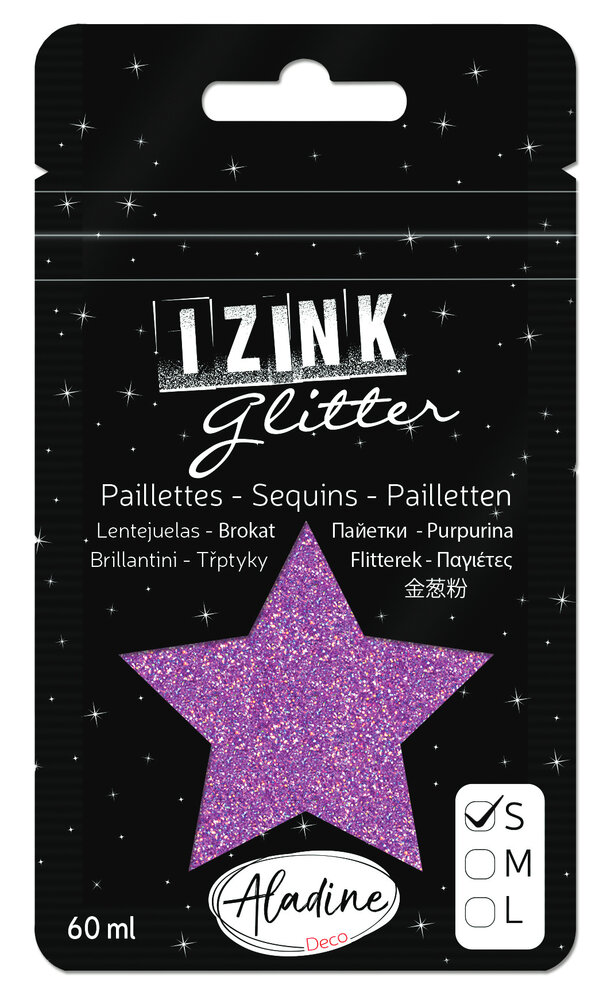 Aladine Izink Glitter Violet Clair (S/60ml) (80995) (OUTLET)