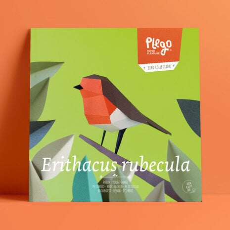 Plego Bird Collection Erithacus Rubecula Paper Kit Plego Bird Collection Erithacus Rubecula Paper Kit