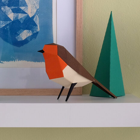 Plego Bird Collection Erithacus Rubecula Paper Kit Plego Bird Collection Erithacus Rubecula Paper Kit